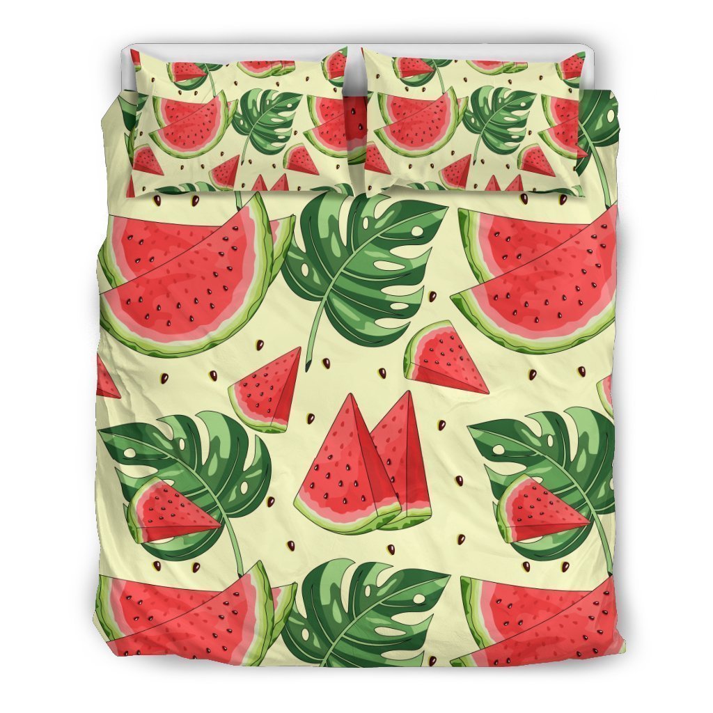 Cute Tropical Watermelon Pattern Bedding Comforter Set For Bedroom