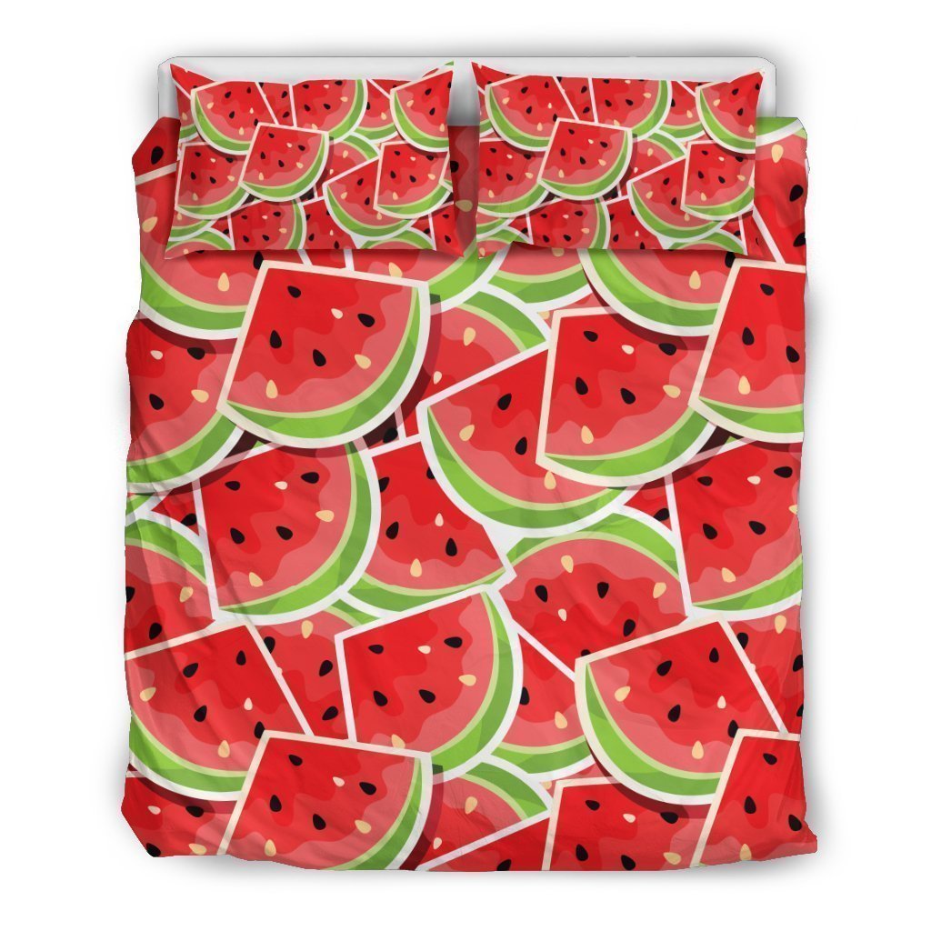 Cute Watermelon Slices Pattern Bedding Comforter Set For Bedroom
