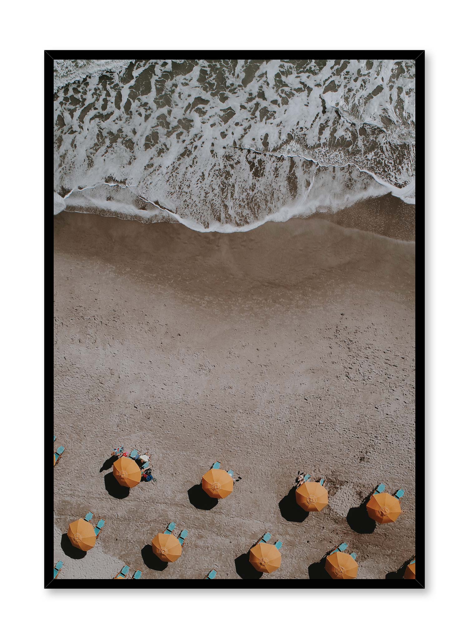 Day At The Beach Poster Prints Wall Art Gift For Home Decoration 12x18 16x24 20x30 24x36 Inches