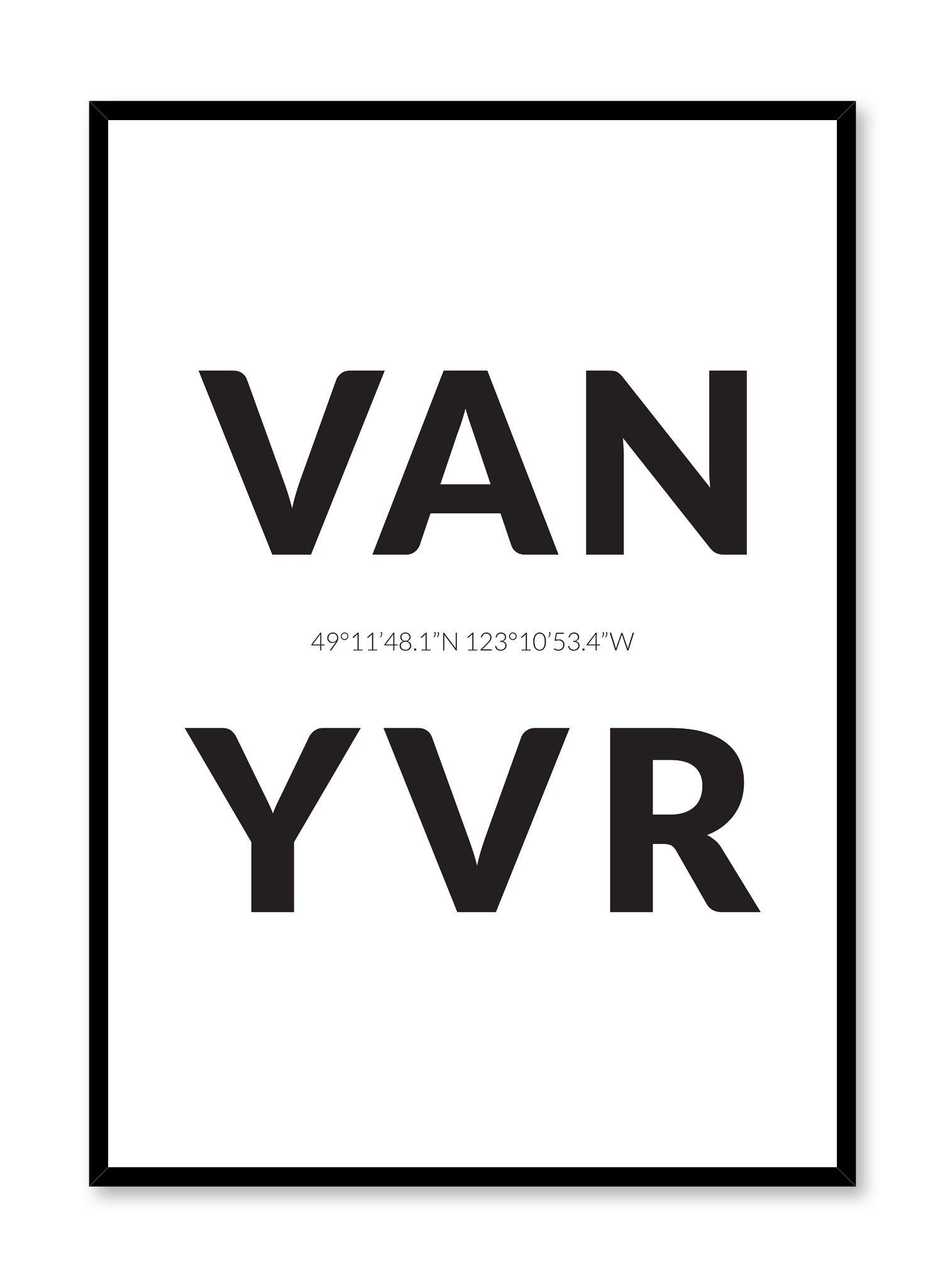 Destination: Vancouver Poster Prints Wall Art Gift For Home Decoration 12x18 16x24 20x30 24x36 Inches