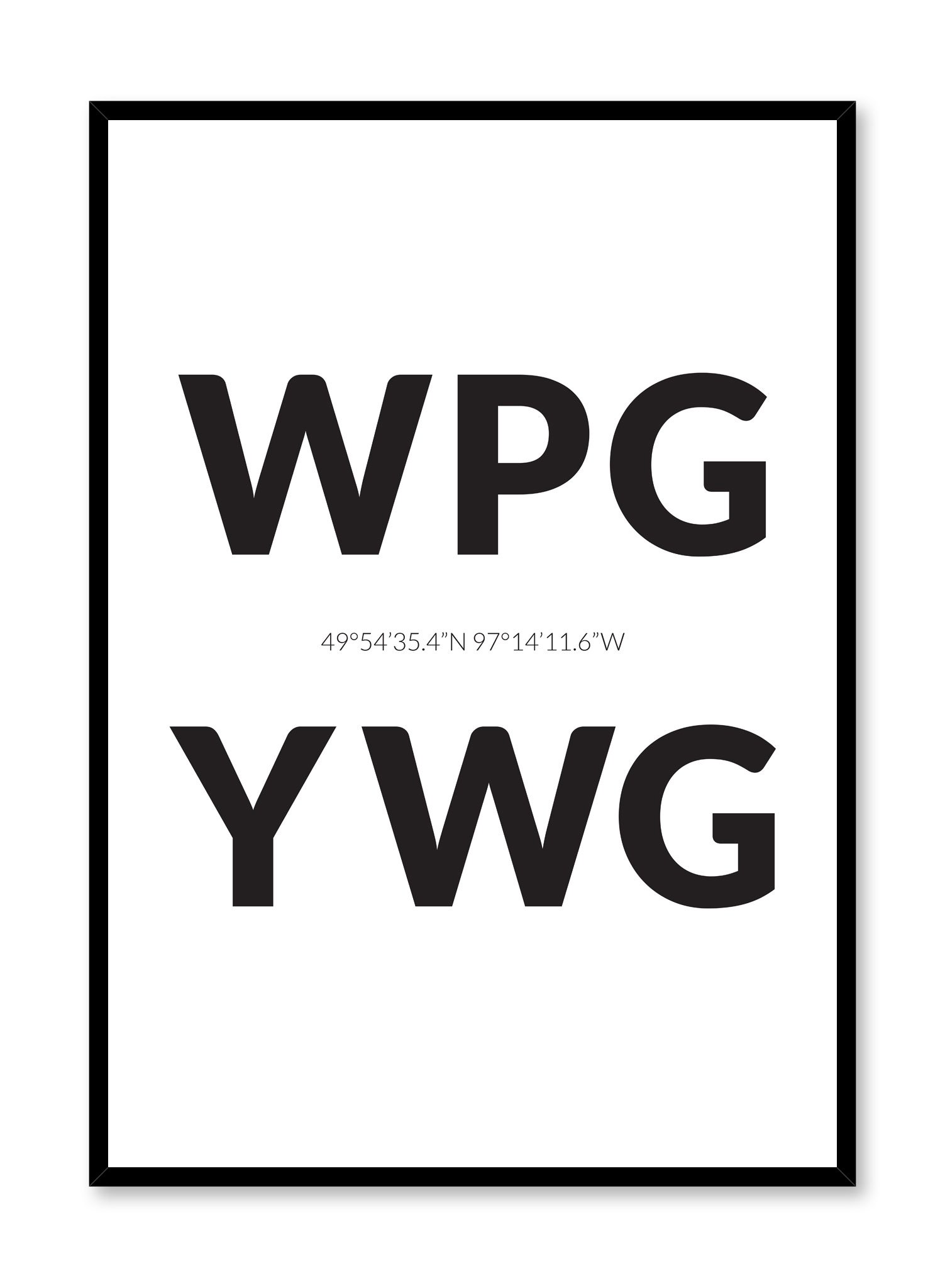 Destination: Winnipeg Poster Prints Wall Art Gift For Home Decoration 12x18 16x24 20x30 24x36 Inches
