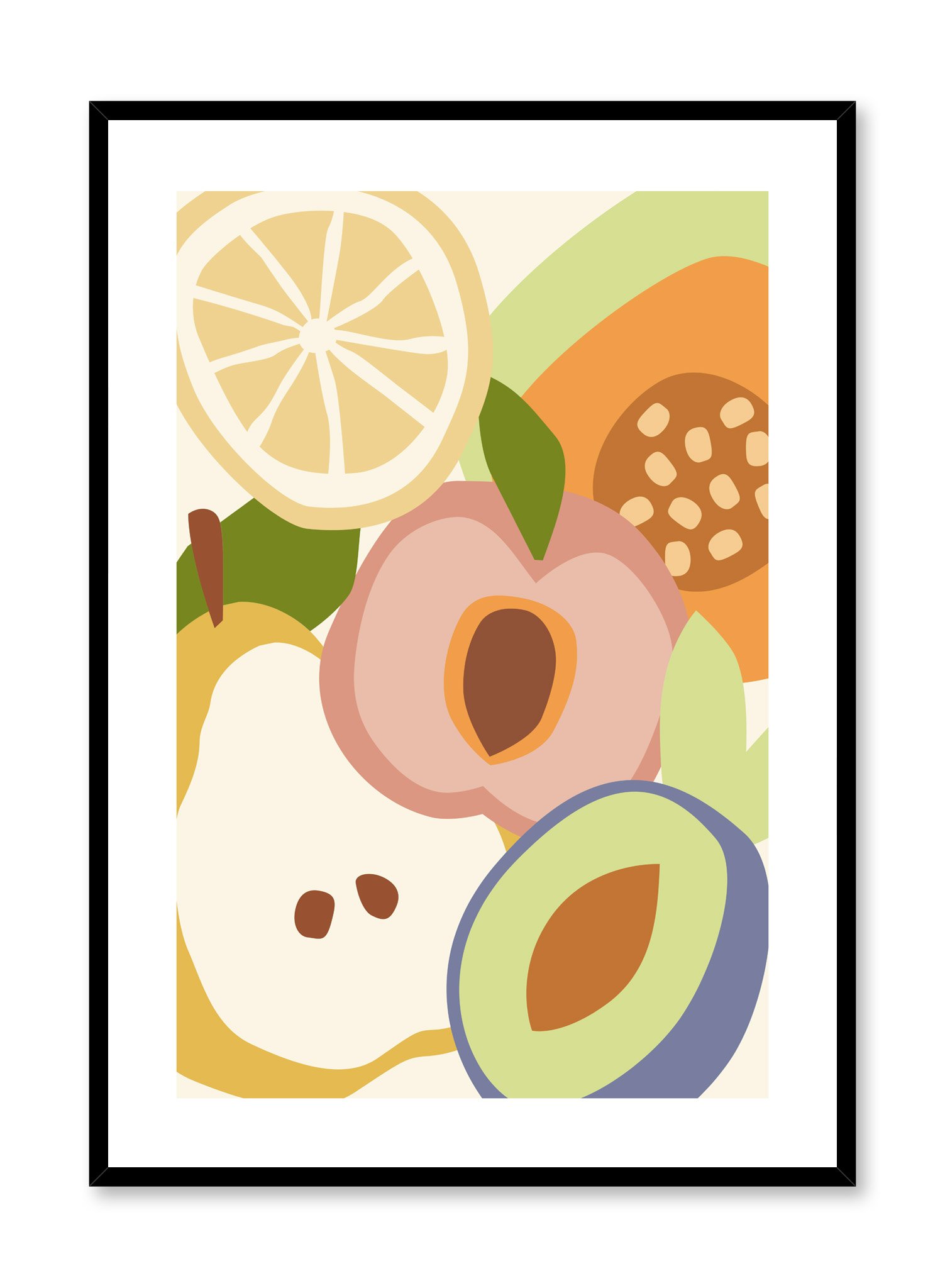 Eat Your Fruits! Poster Prints Wall Art Gift For Home Decoration 12x18 16x24 20x30 24x36 Inches