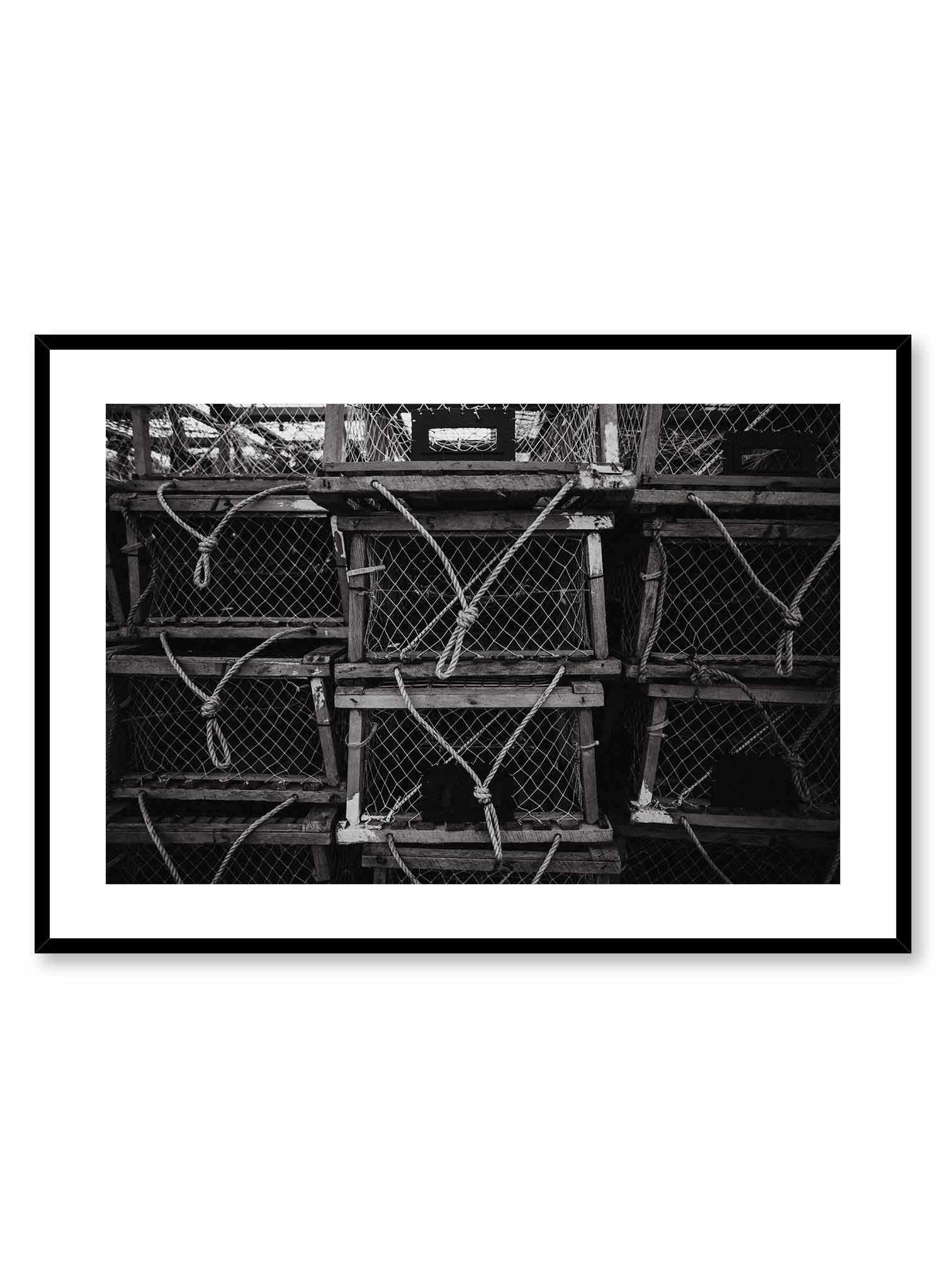 Fishing Cages Poster Prints Wall Art Gift For Home Decoration 12x18 16x24 20x30 24x36 Inches