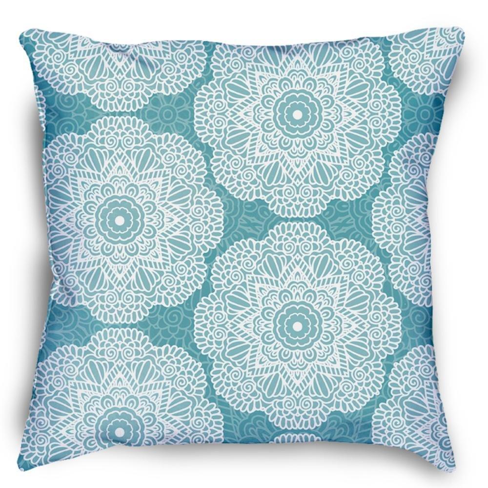 Floral Mandala Pillow Cover Square Pillow Decorative Gift For Home Decoration 45x45cm