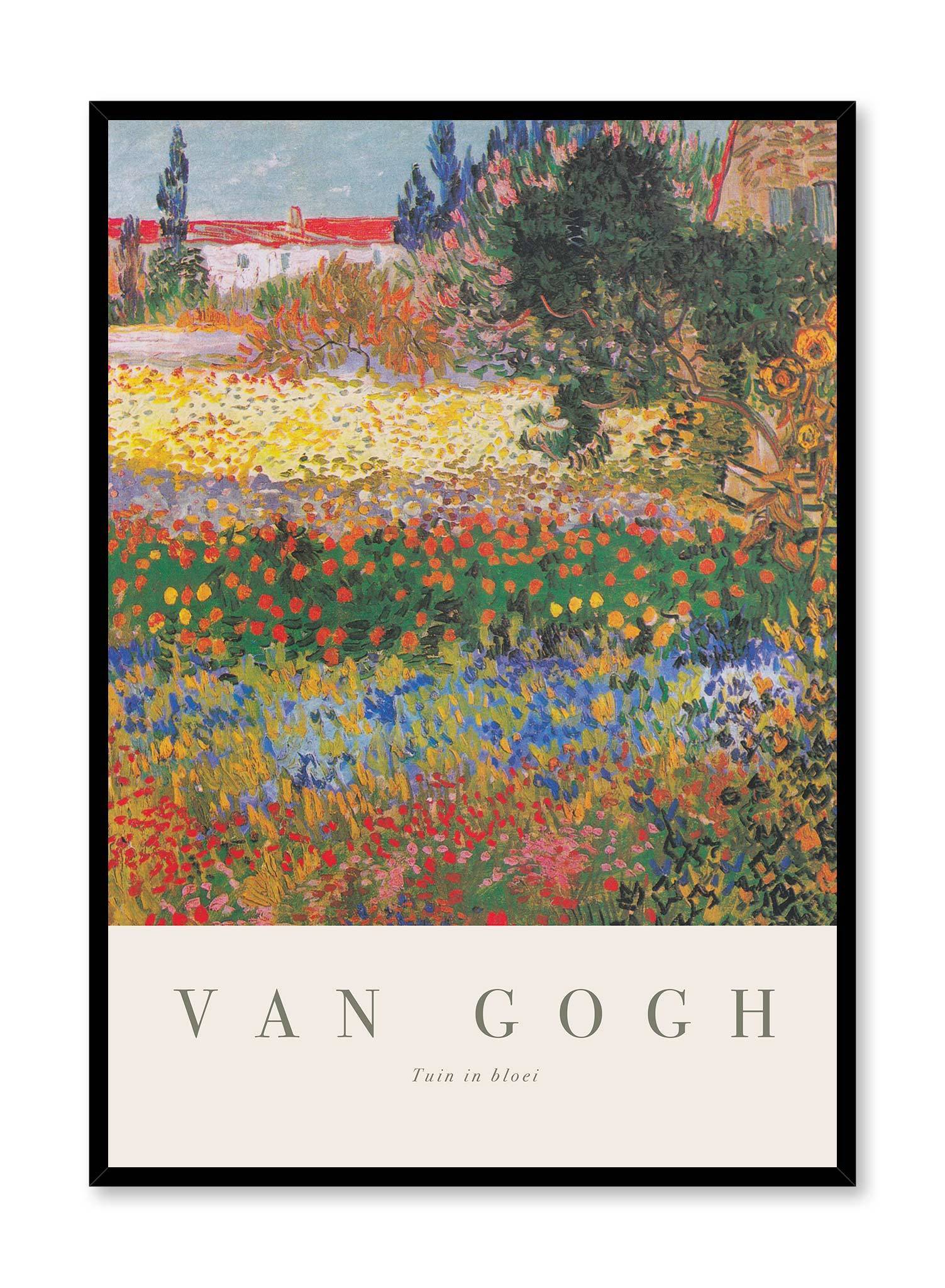 Flowering Garden Poster Prints Wall Art Gift For Home Decoration 12x18 16x24 20x30 24x36 Inches