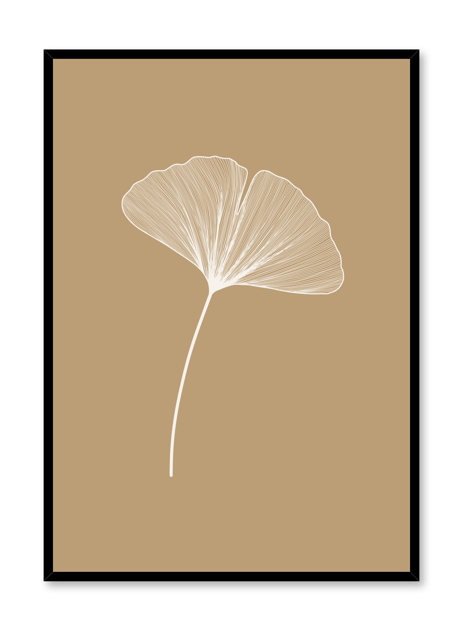 Ginkgo Leaf Poster Prints Wall Art Gift For Home Decoration 12x18 16x24 20x30 24x36 Inches