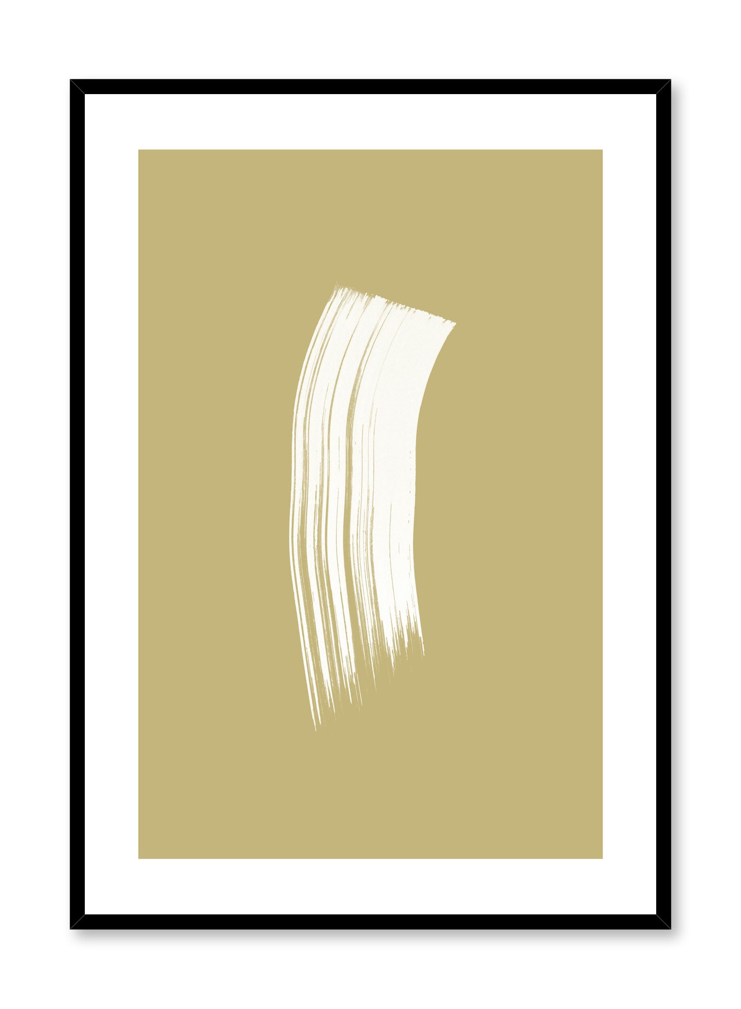 Golden Brushstroke Poster Prints Wall Art Gift For Home Decoration 12x18 16x24 20x30 24x36 Inches