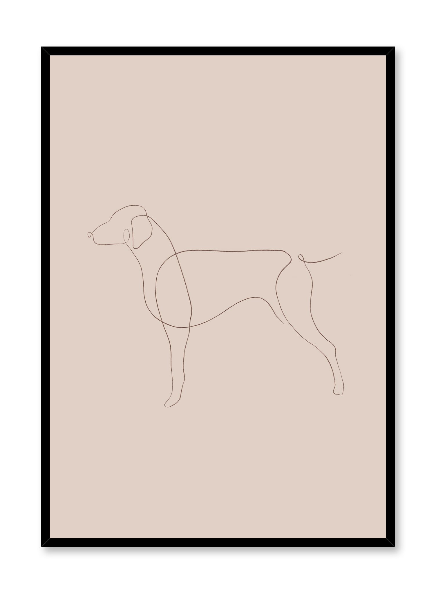 Good Boy In Beige Poster Prints Wall Art Gift For Home Decoration 12x18 16x24 20x30 24x36 Inches