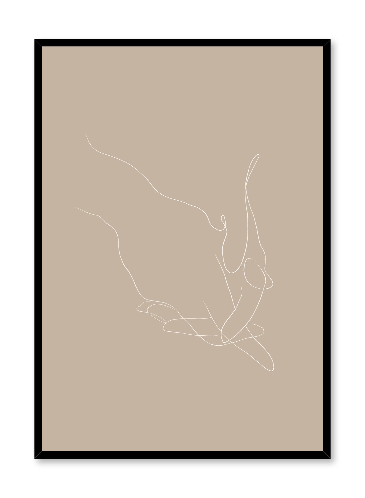 Hand-Held In Beige Poster Prints Wall Art Gift For Home Decoration 12x18 16x24 20x30 24x36 Inches