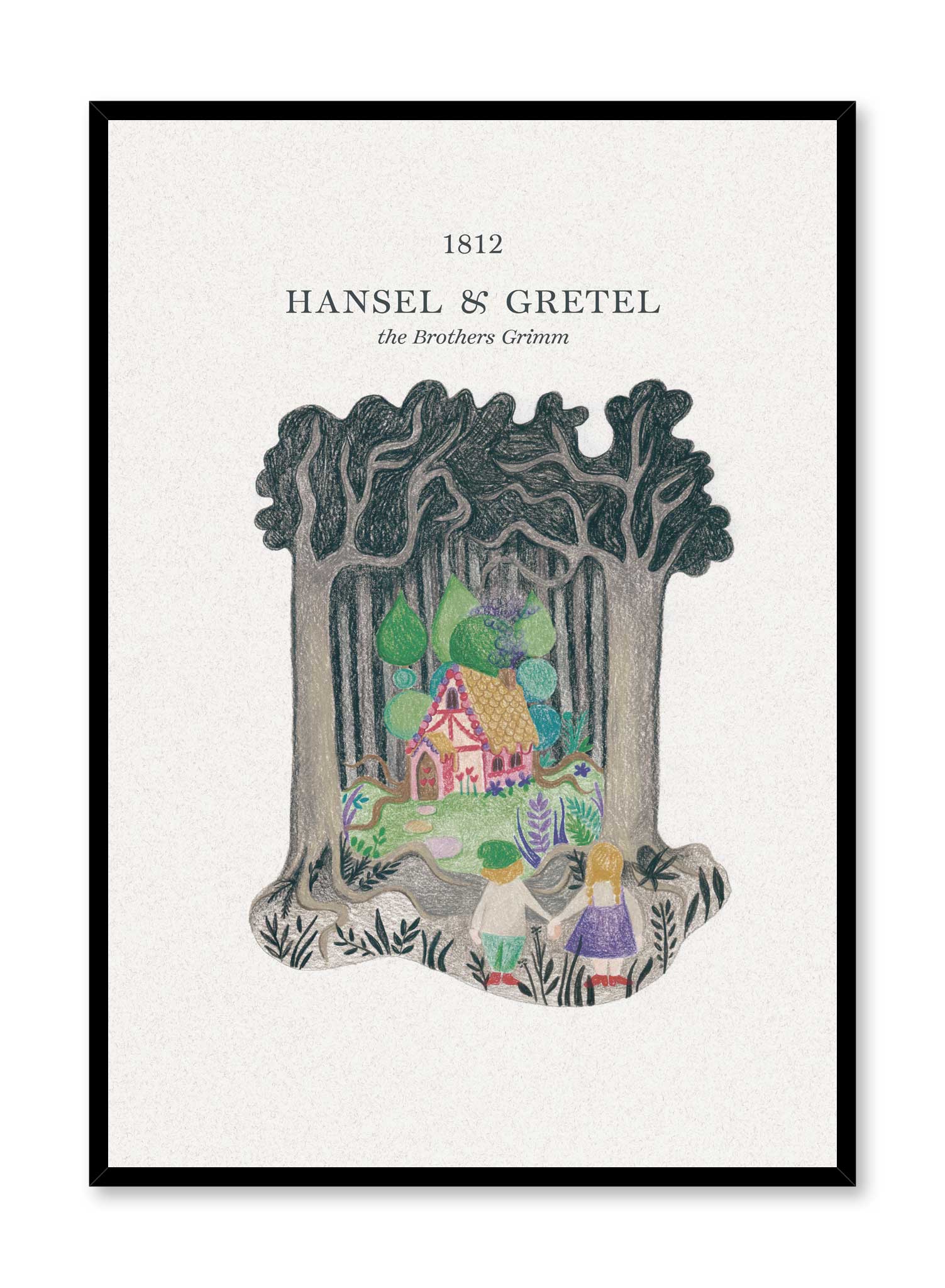 Hansel & Gretel Poster Prints Wall Art Gift For Home Decoration 12x18 16x24 20x30 24x36 Inches