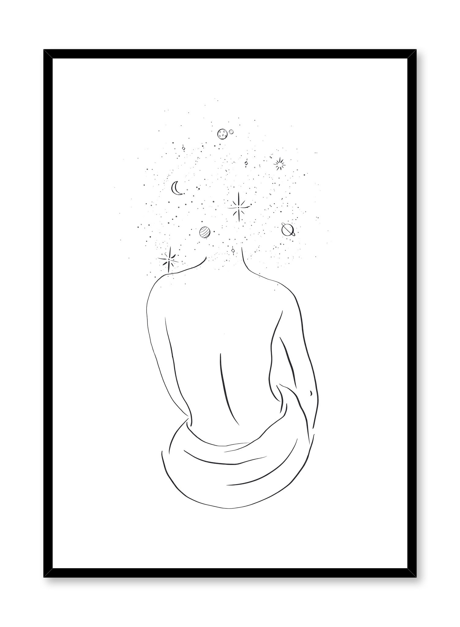 Head In The Stars Poster Prints Wall Art Gift For Home Decoration 12x18 16x24 20x30 24x36 Inches