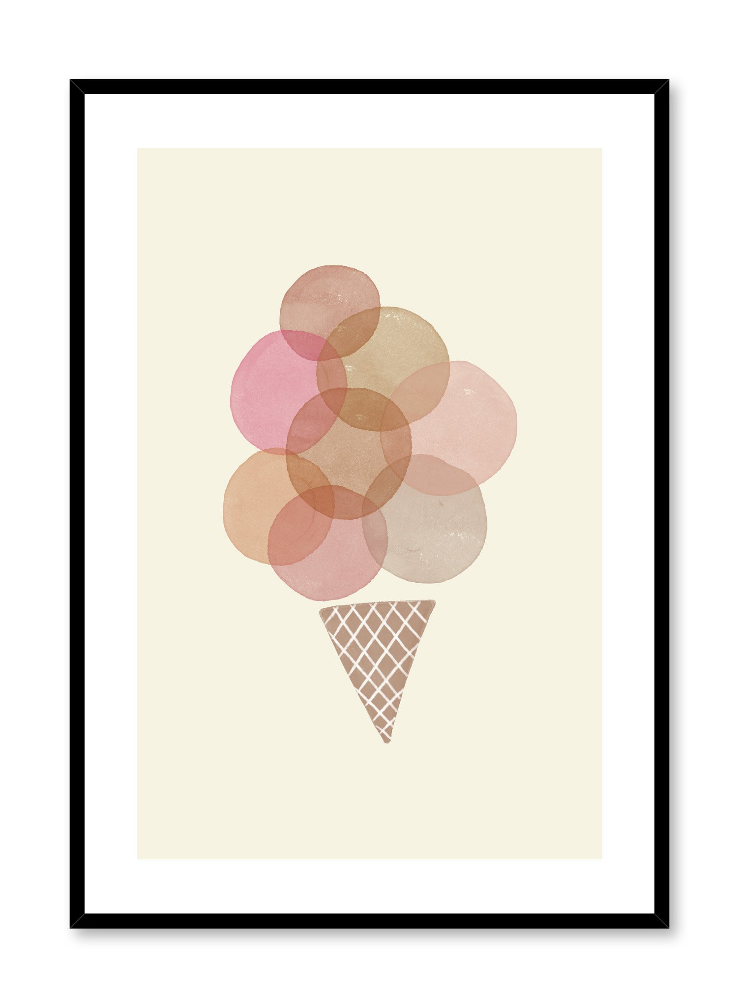 Ice Cream Poster Prints Wall Art Gift For Home Decoration 12x18 16x24 20x30 24x36 Inches