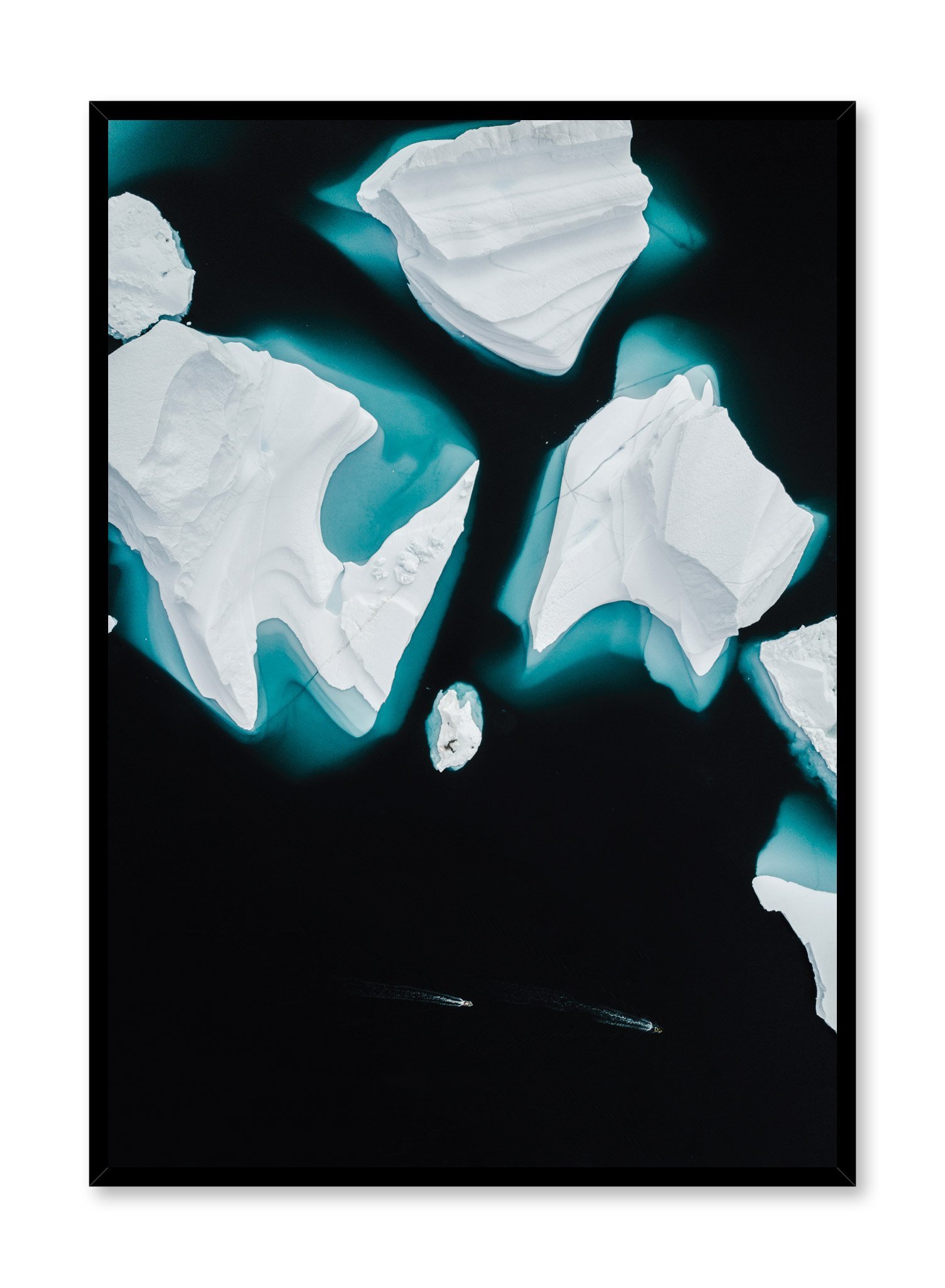Icebergs Poster Prints Wall Art Gift For Home Decoration 12x18 16x24 20x30 24x36 Inches