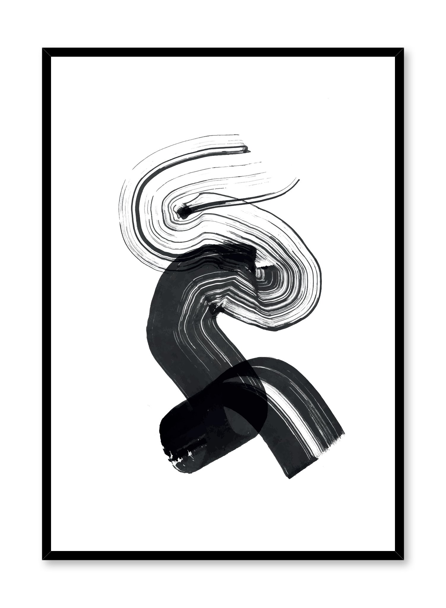 Ink Curves Poster Prints Wall Art Gift For Home Decoration 12x18 16x24 20x30 24x36 Inches