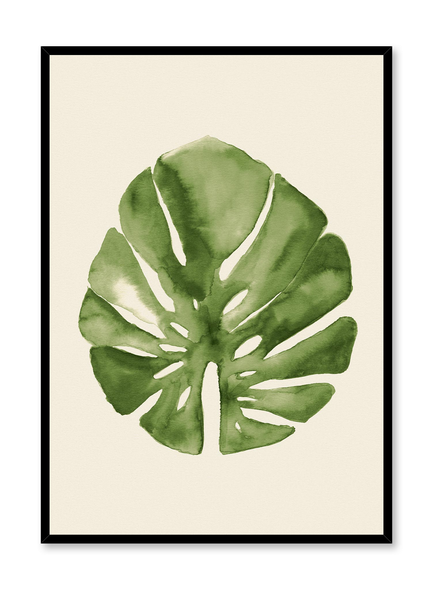 Ink Monstera Poster Prints Wall Art Gift For Home Decoration 12x18 16x24 20x30 24x36 Inches