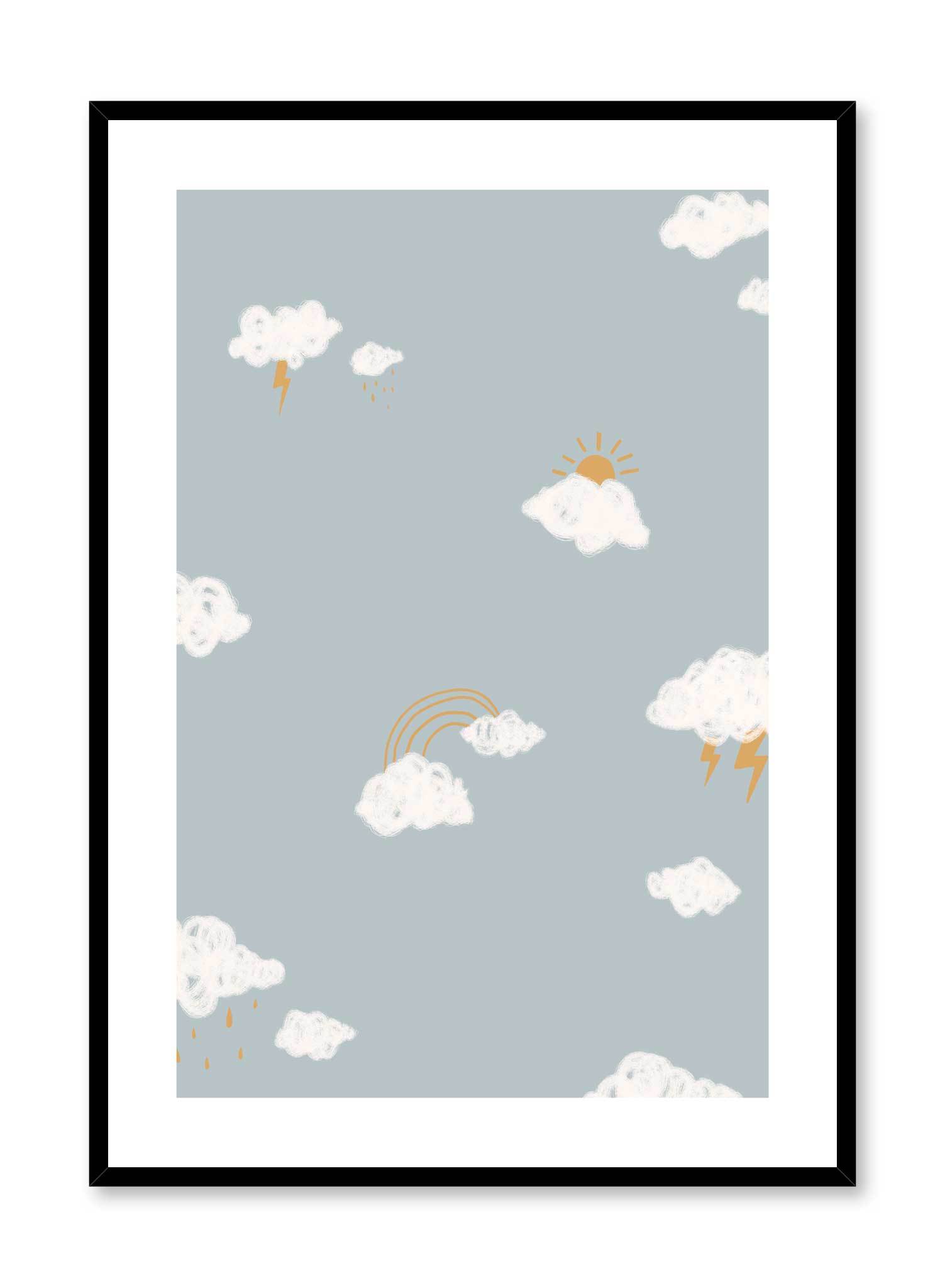 Joyful Sky Poster Prints Wall Art Gift For Home Decoration 12x18 16x24 20x30 24x36 Inches