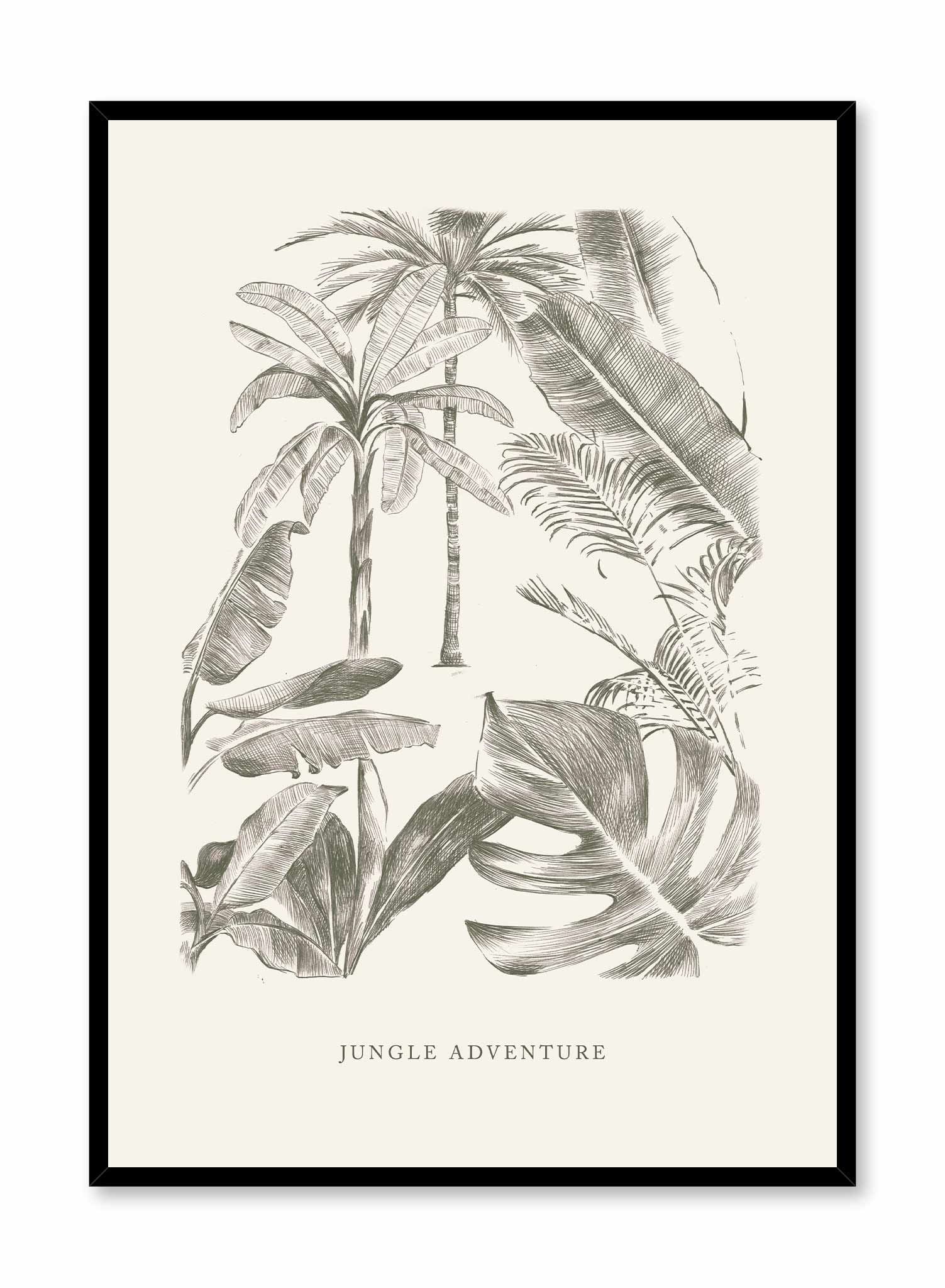 Jungle Adventure Poster Prints Wall Art Gift For Home Decoration 12x18 16x24 20x30 24x36 Inches
