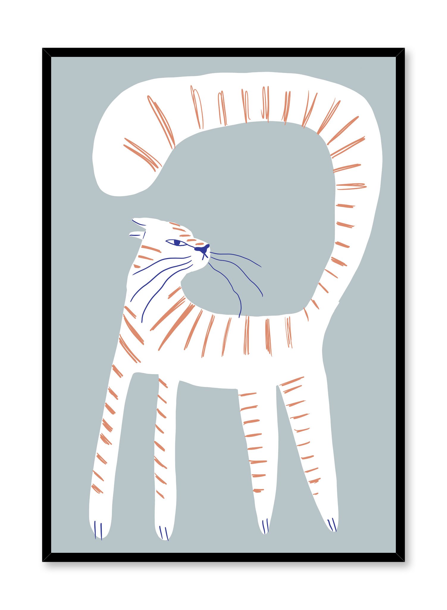 Kitty Attitude Poster Prints Wall Art Gift For Home Decoration 12x18 16x24 20x30 24x36 Inches
