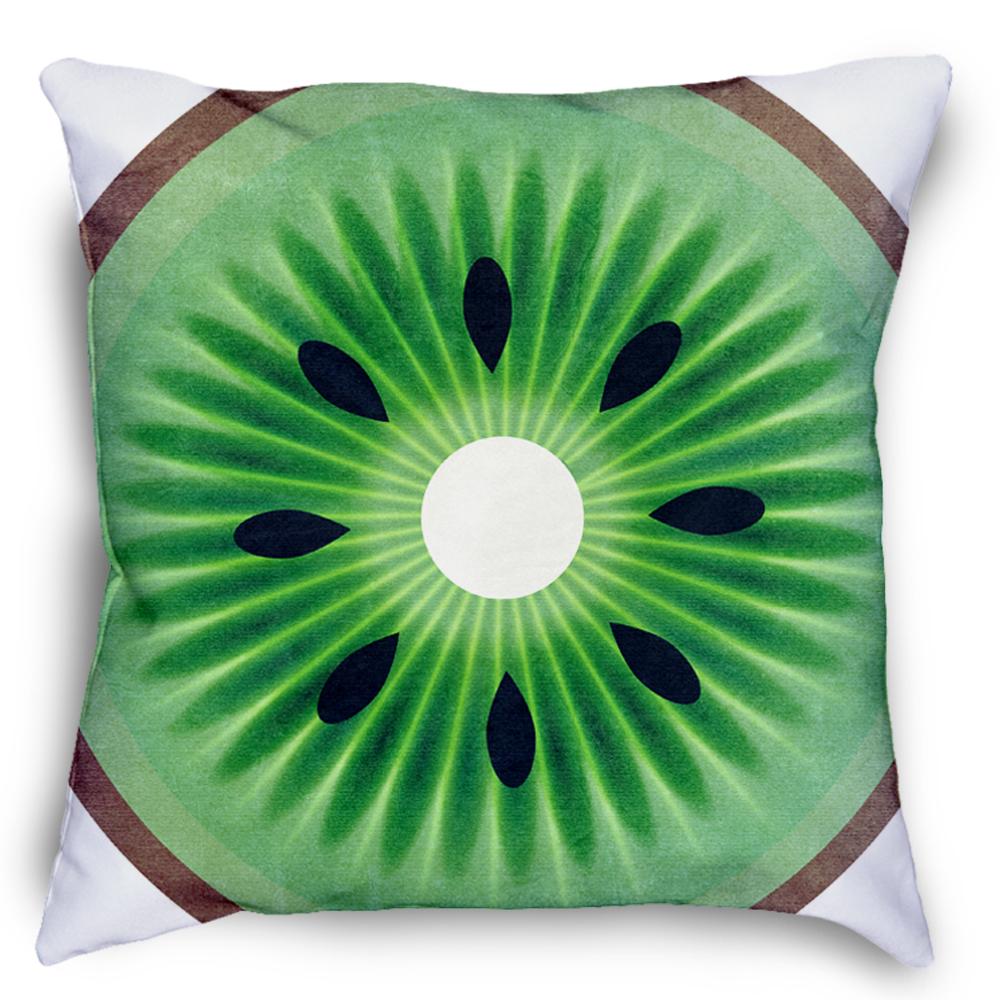 Kiwi Fruit Pillow Cover Square Pillow Decorative Gift For Home Decoration 45x45cm