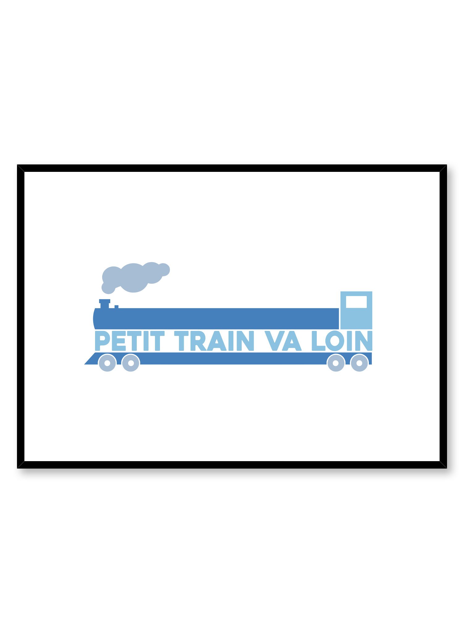 Little Train Poster Prints Wall Art Gift For Home Decoration 12x18 16x24 20x30 24x36 Inches