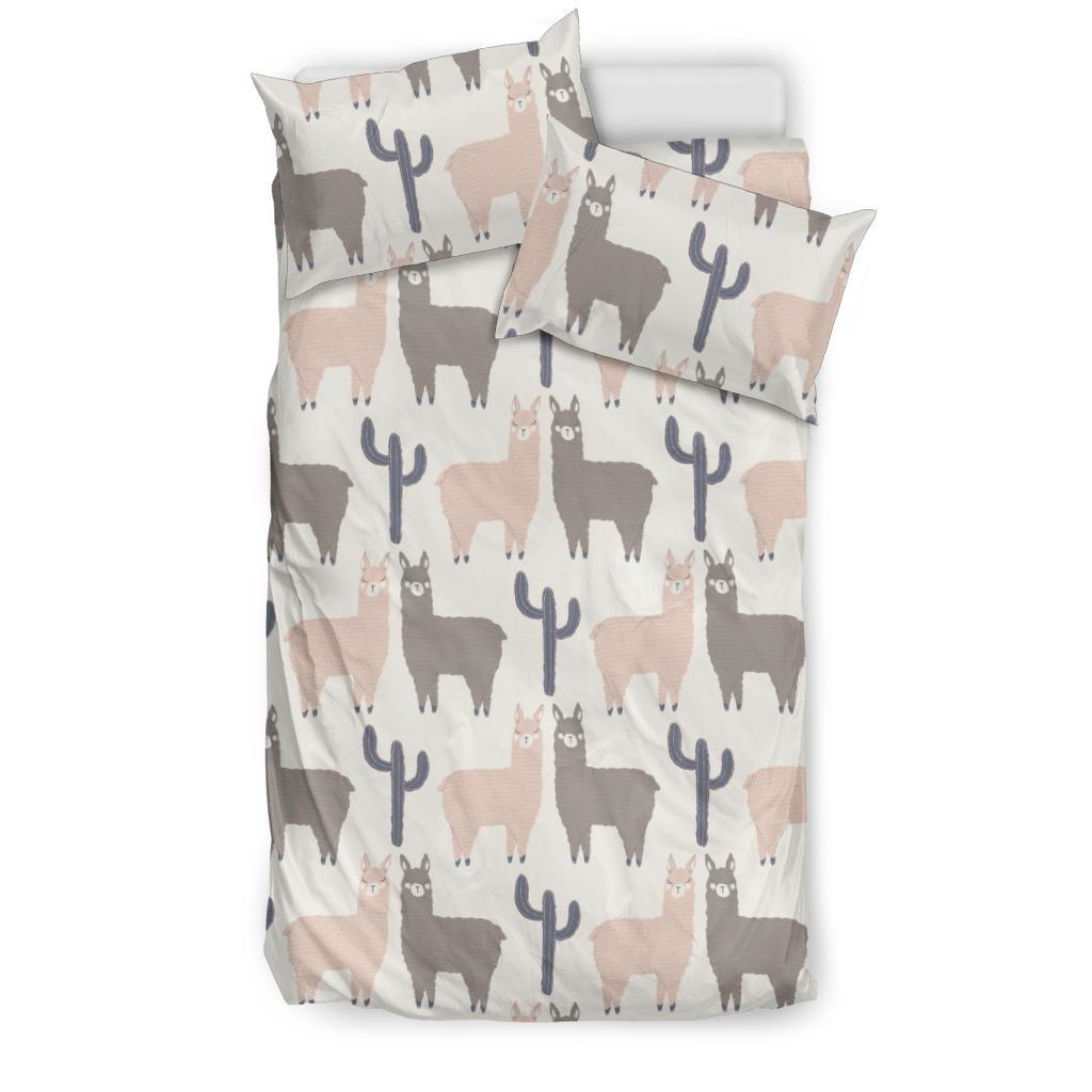 Llama Alpaca Pattern Bedding Comforter Set