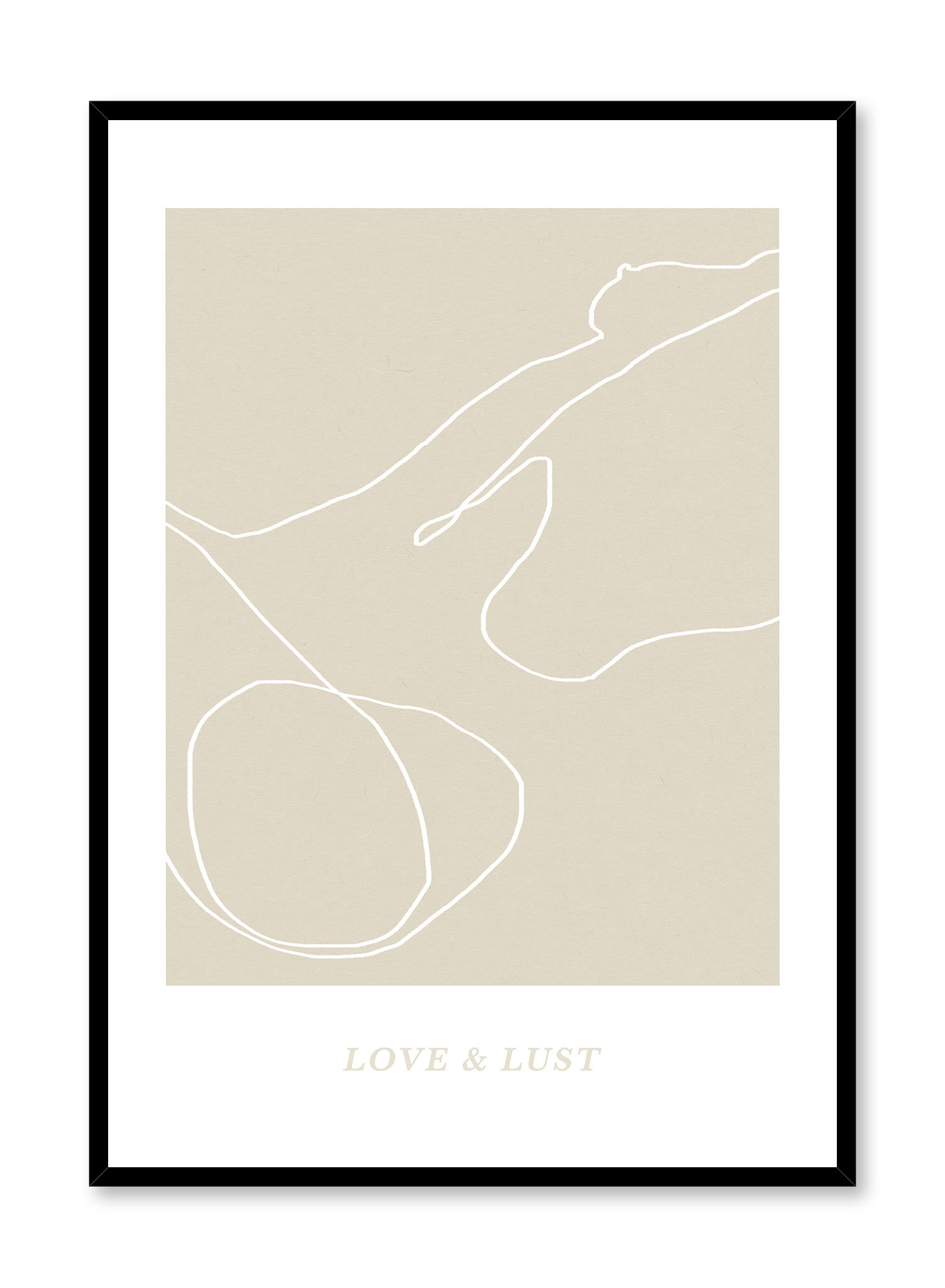 Love & Lust Poster Prints Wall Art Gift For Home Decoration 12x18 16x24 20x30 24x36 Inches