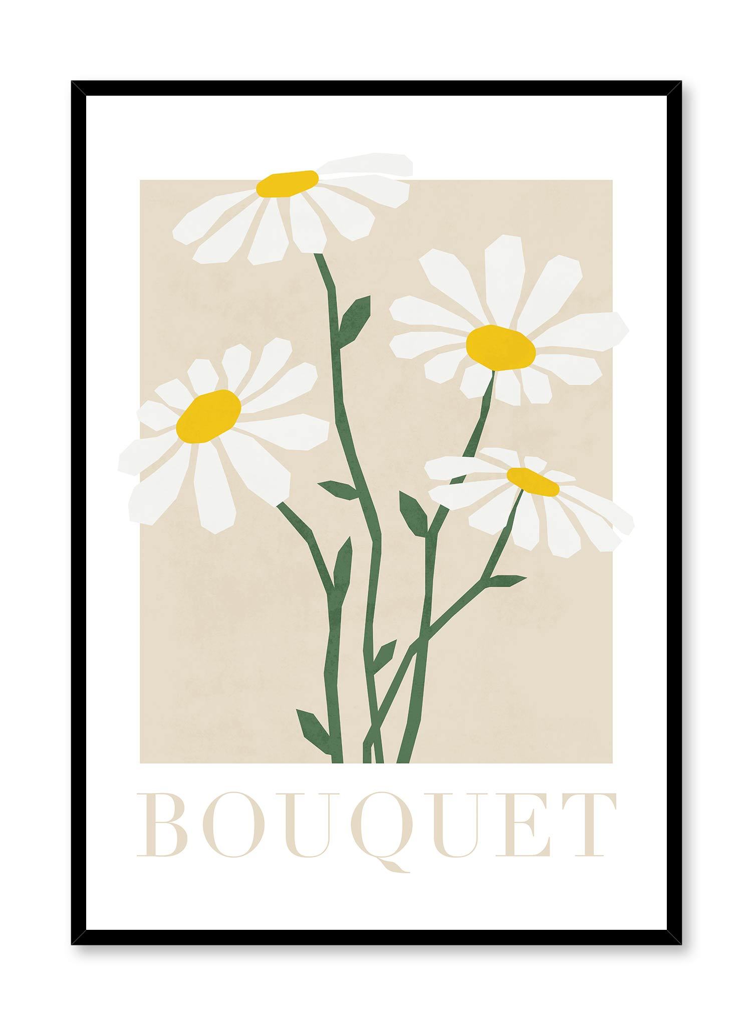 Lovely Daisies Poster Prints Wall Art Gift For Home Decoration 12x18 16x24 20x30 24x36 Inches