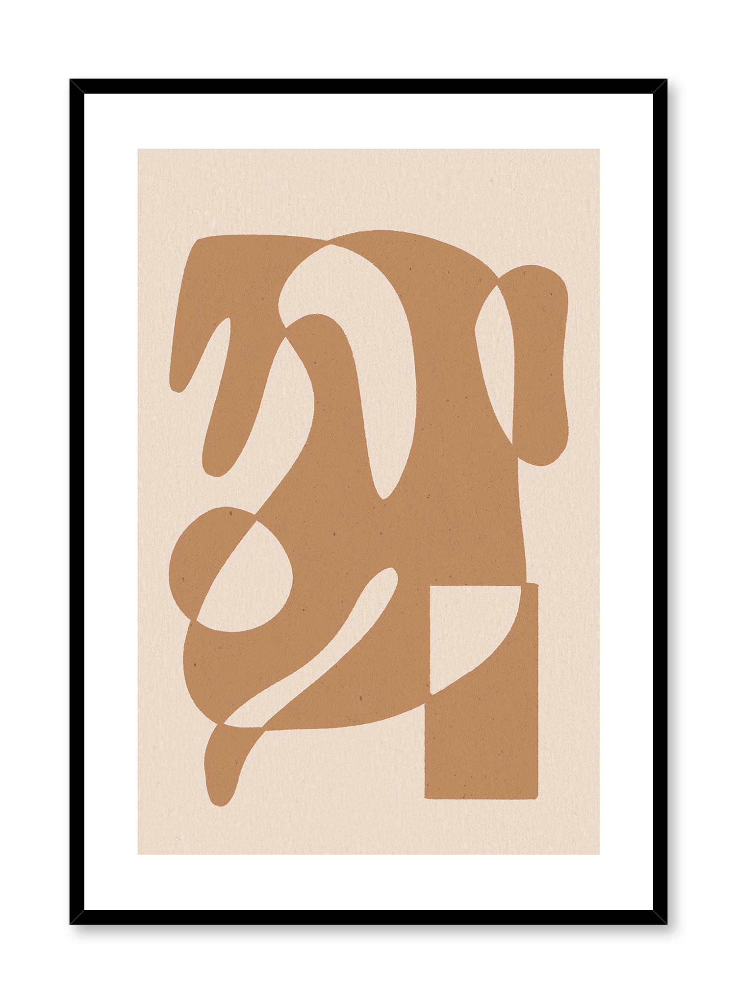 Melting Ochre Poster Prints Wall Art Gift For Home Decoration 12x18 16x24 20x30 24x36 Inches