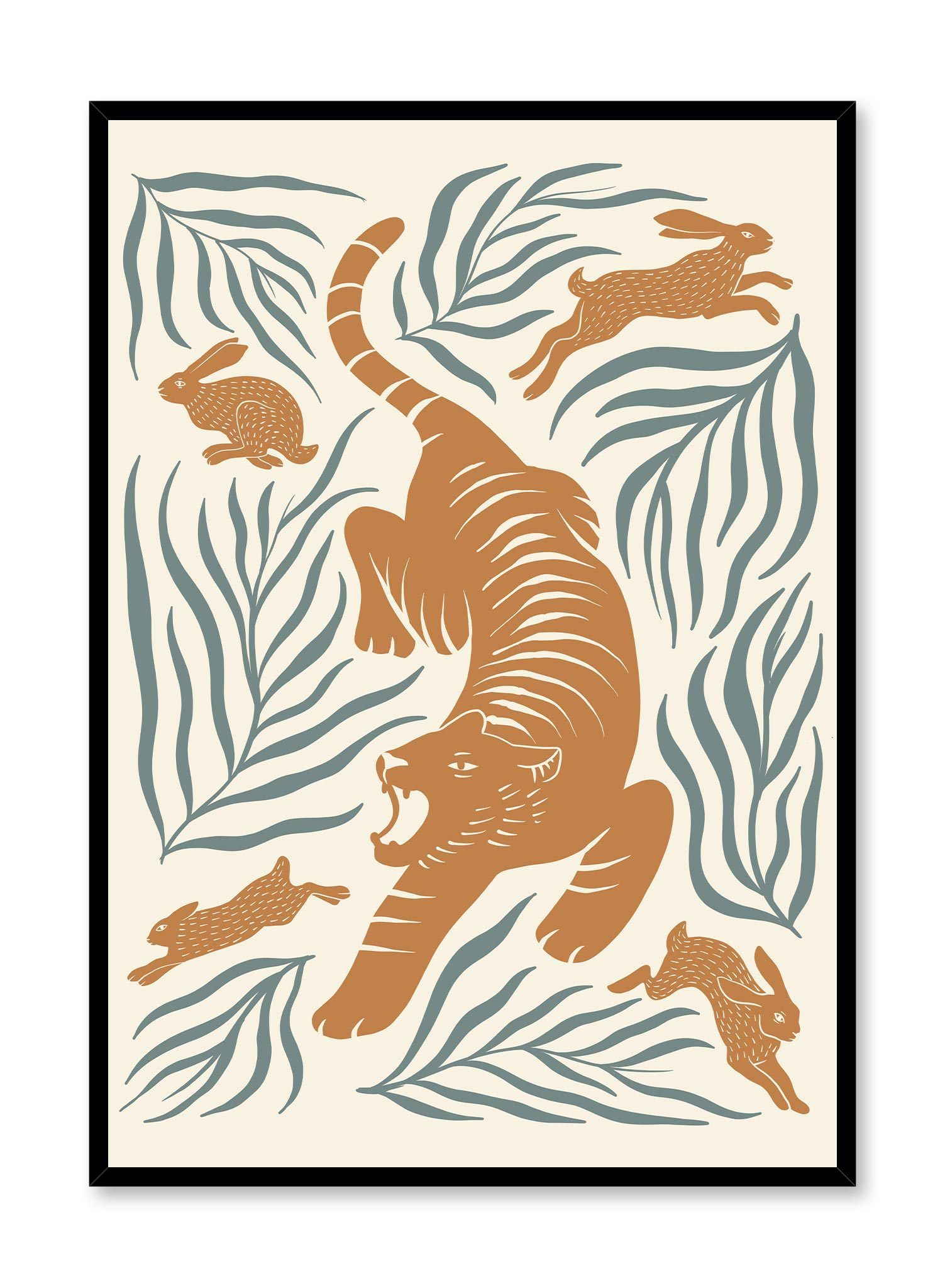 Mighty Roar Poster Prints Wall Art Gift For Home Decoration 12x18 16x24 20x30 24x36 Inches
