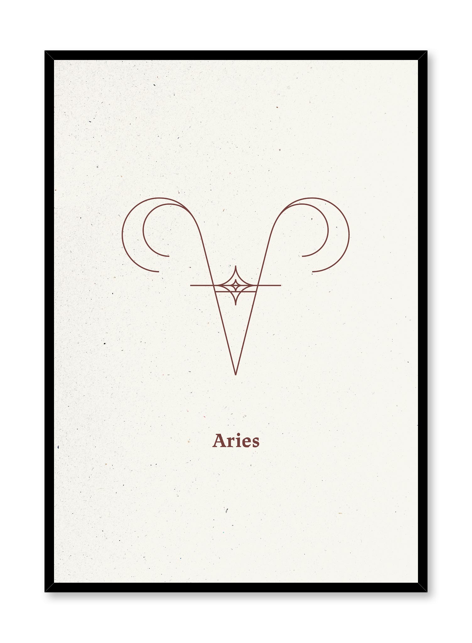 Minimal Aries Poster Prints Wall Art Gift For Home Decoration 12x18 16x24 20x30 24x36 Inches