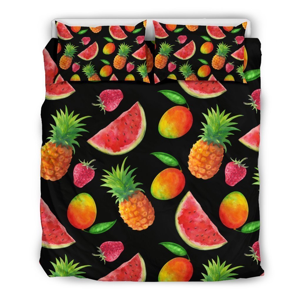 Mix Fruit Pineapple Pattern Bedding Comforter Set For Bedroom