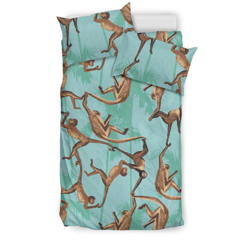 Monkey Palm Tree Background Bedding Comforter Set