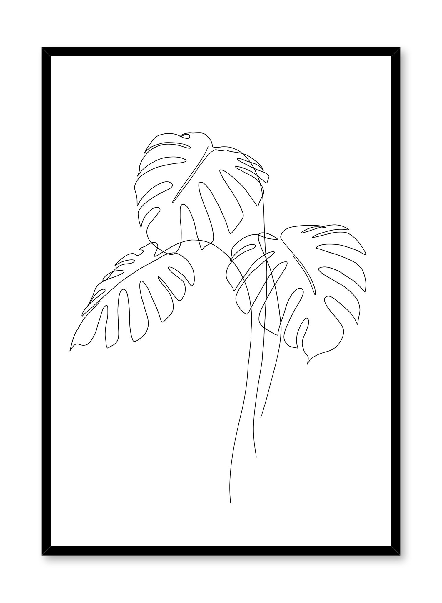 Monstera Trio Poster Prints Wall Art Gift For Home Decoration 12x18 16x24 20x30 24x36 Inches