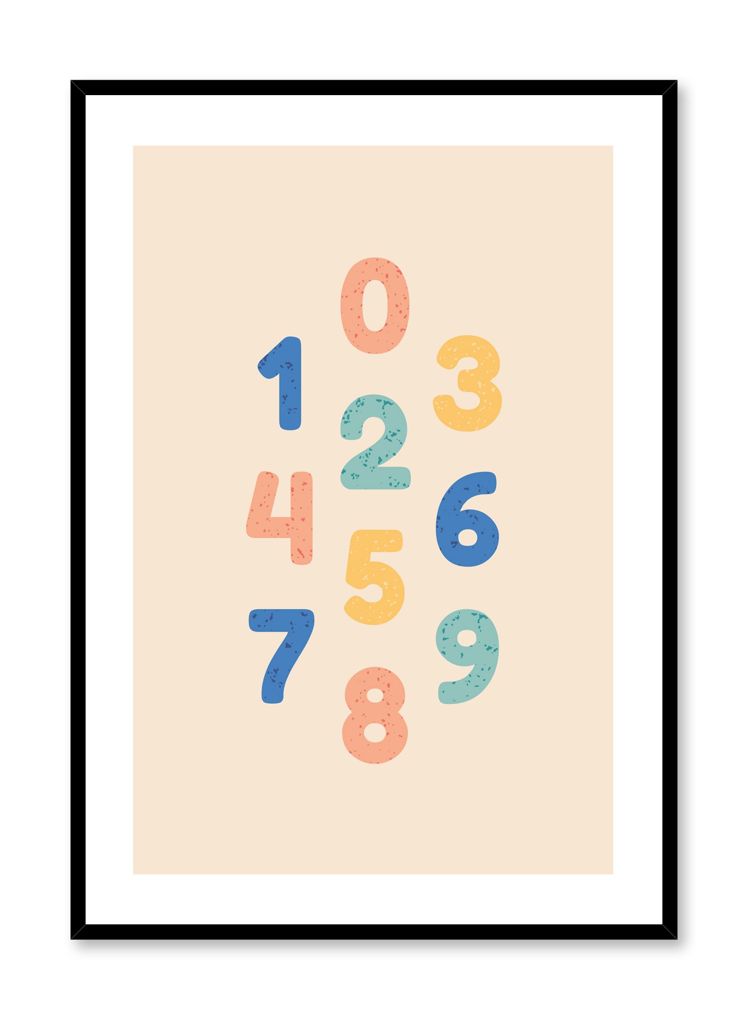 Numbers Poster Prints Wall Art Gift For Home Decoration 12x18 16x24 20x30 24x36 Inches