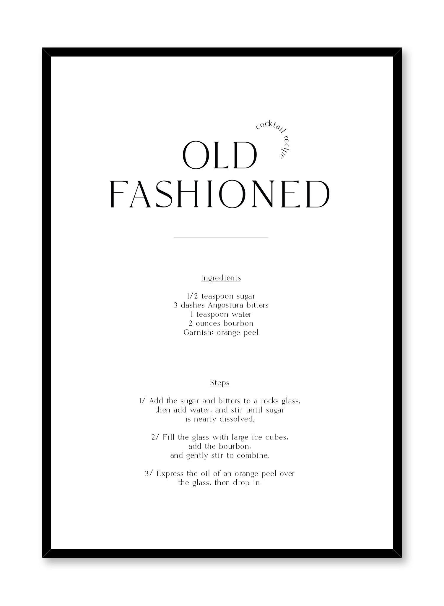 Old Fashioned Poster Prints Wall Art Gift For Home Decoration 12x18 16x24 20x30 24x36 Inches