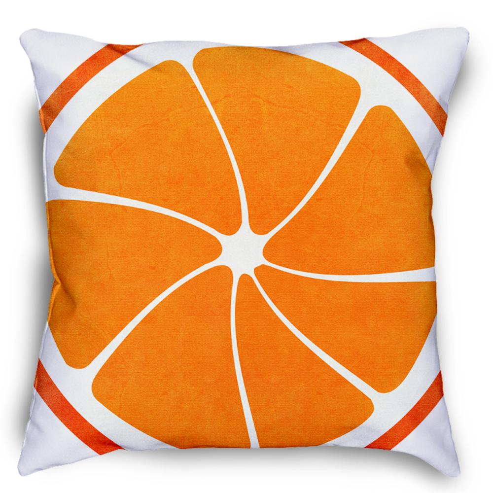 Orange Fruit Pillow Cover Square Pillow Decorative Gift For Home Decoration 45x45cm