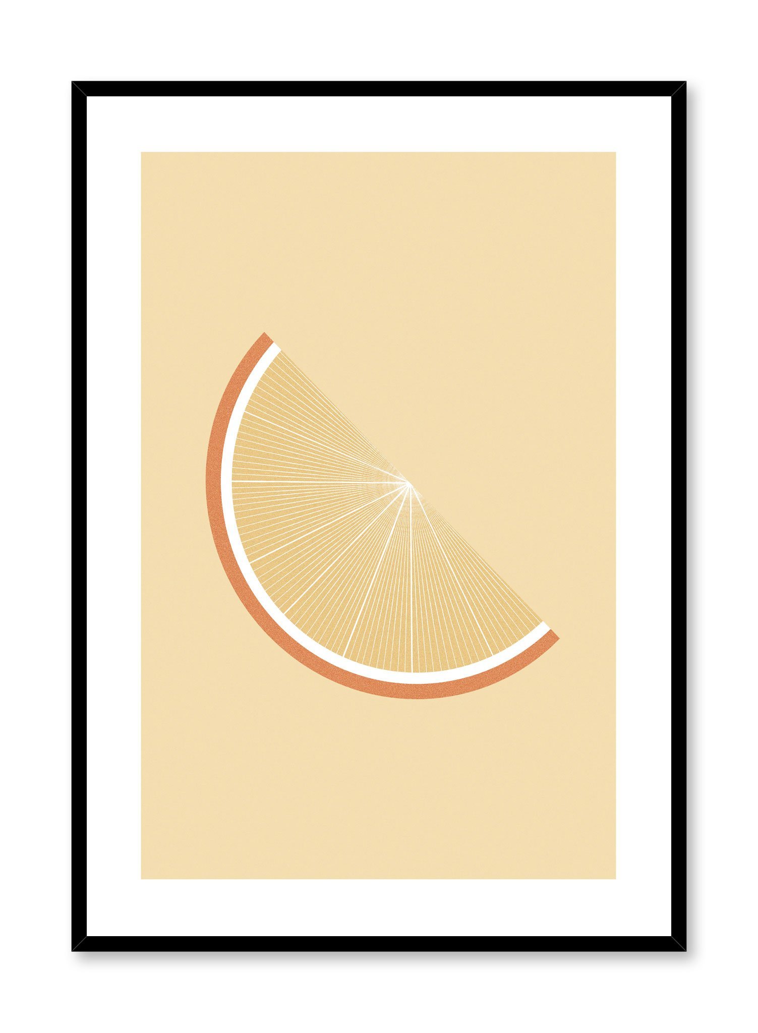 Orange Slice Poster Prints Wall Art Gift For Home Decoration 12x18 16x24 20x30 24x36 Inches