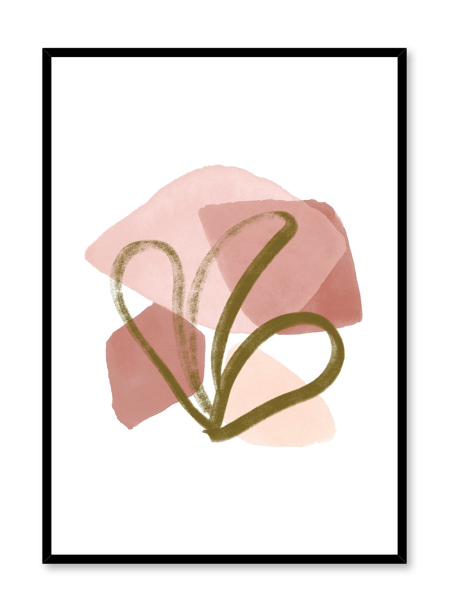 Painted Shapes Poster Prints Wall Art Gift For Home Decoration 12x18 16x24 20x30 24x36 Inches