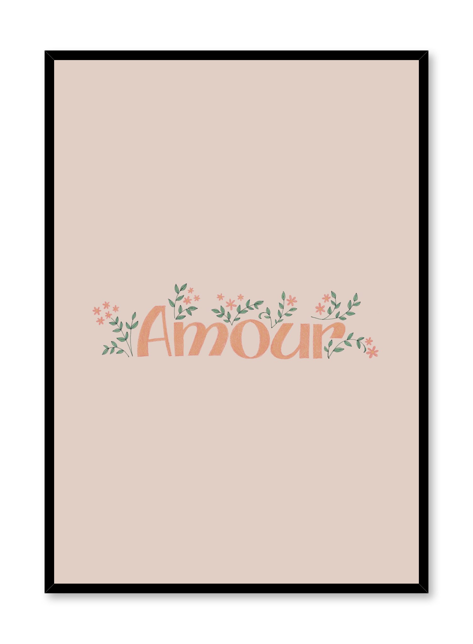 Peachy Love Poster Prints Wall Art Gift For Home Decoration 12x18 16x24 20x30 24x36 Inches