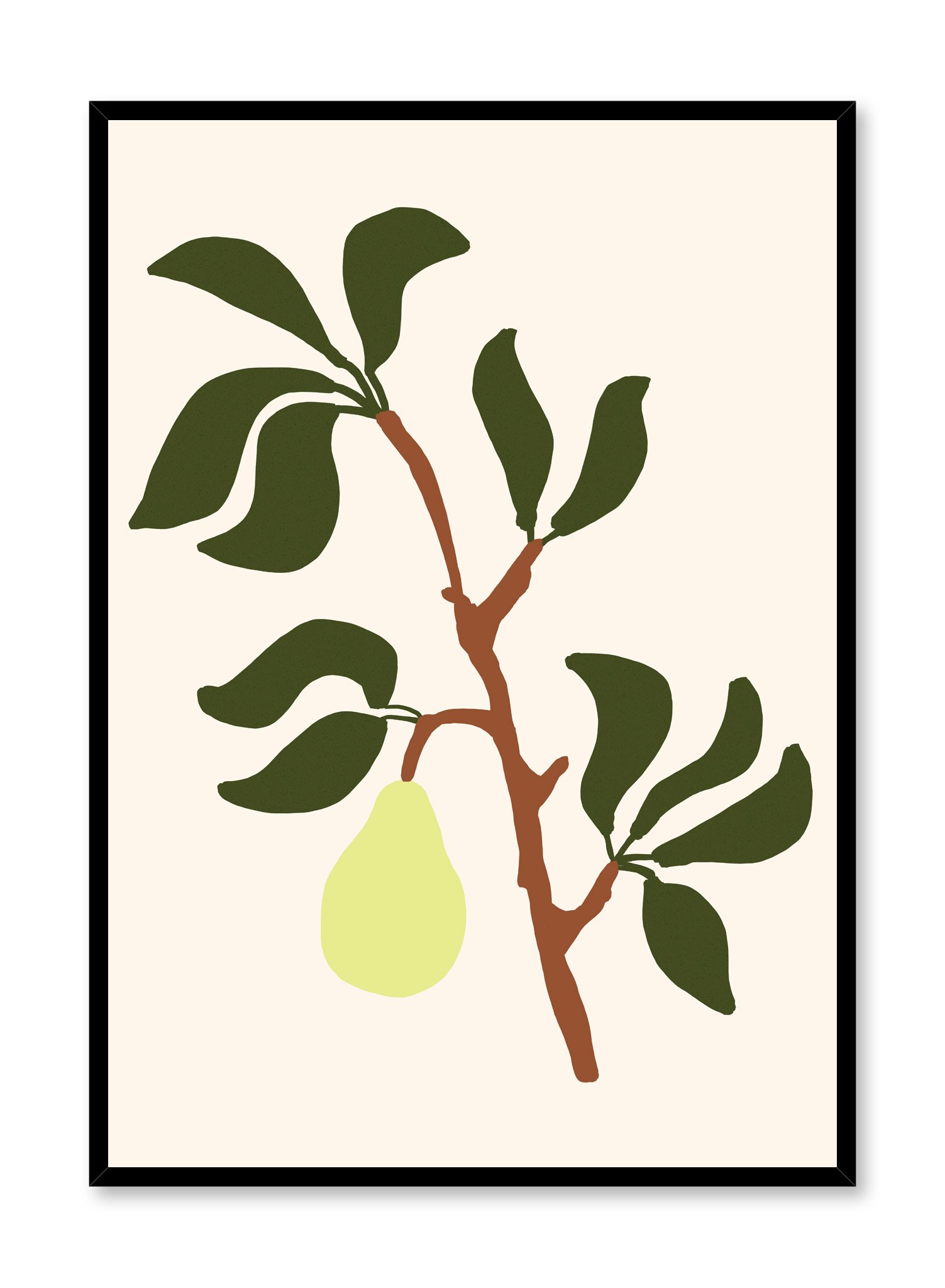 Pear Tree Branch Poster Prints Wall Art Gift For Home Decoration 12x18 16x24 20x30 24x36 Inches
