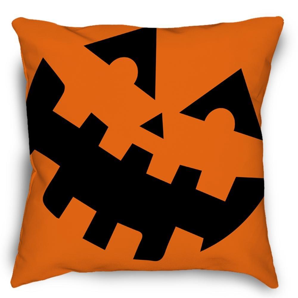 Pumpkin Jack O' Lantern Halloween Pillow Cover Square Pillow Decorative Gift For Home Decoration 45x45cm