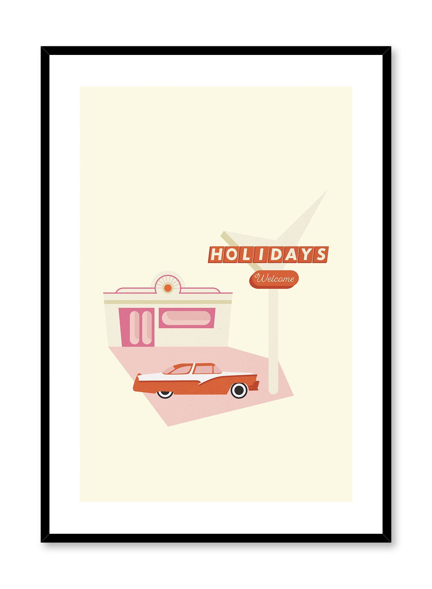 Retro Holiday Poster Prints Wall Art Gift For Home Decoration 12x18 16x24 20x30 24x36 Inches