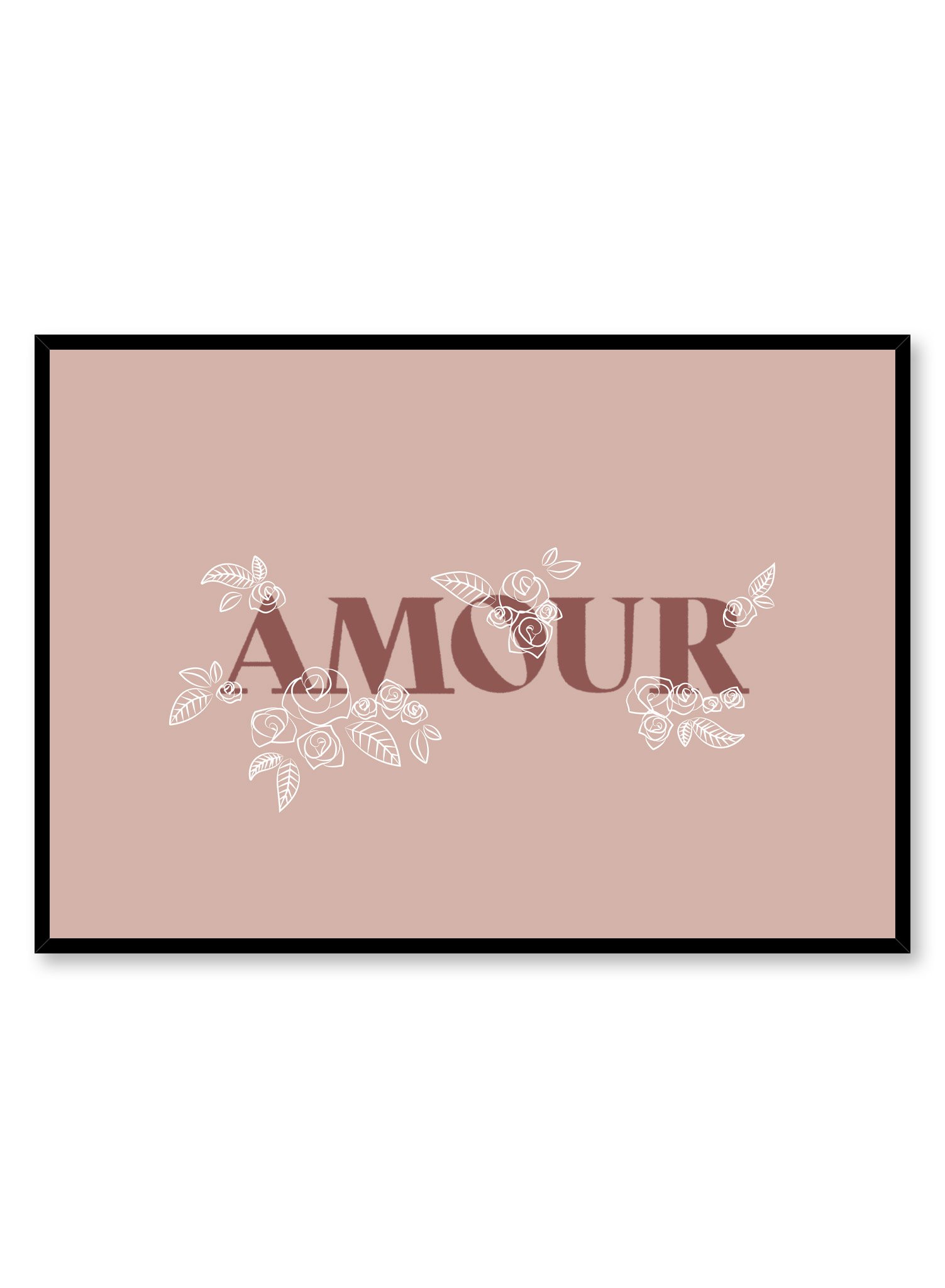 Rose Amour Poster Prints Wall Art Gift For Home Decoration 12x18 16x24 20x30 24x36 Inches