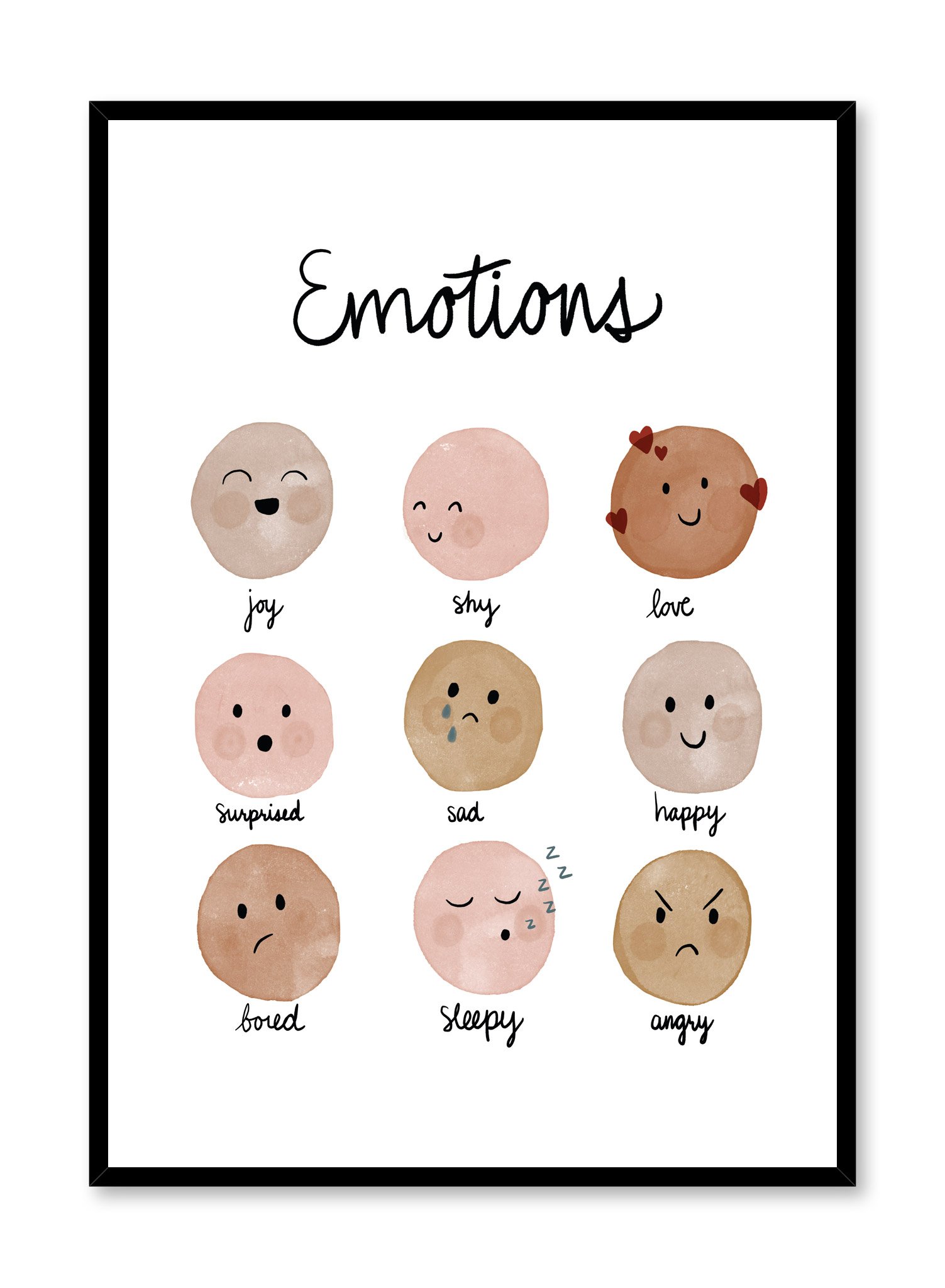 Rose Emotions Poster Prints Wall Art Gift For Home Decoration 12x18 16x24 20x30 24x36 Inches