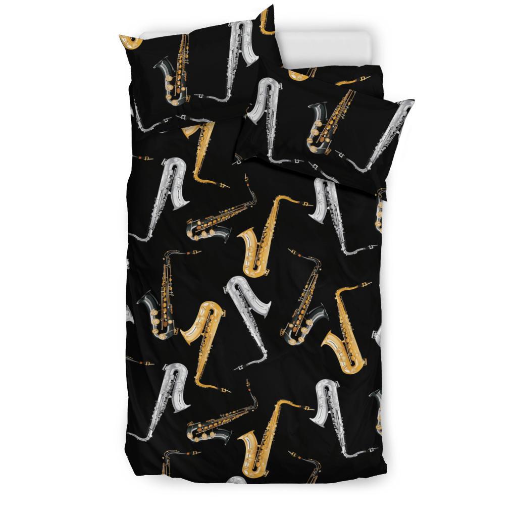 Saxophone Design Pattern Bedding Comforter Set