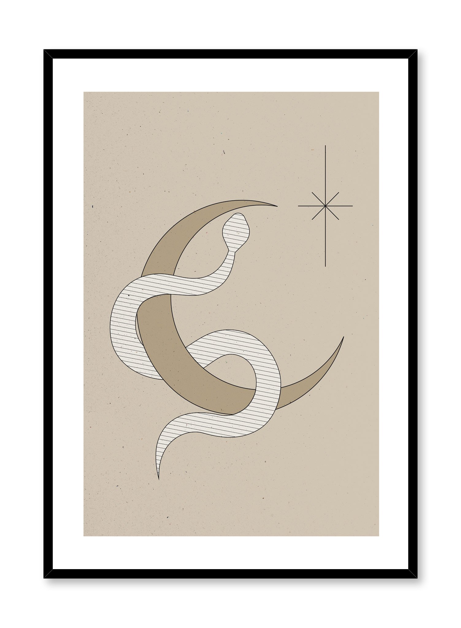 Serpent Moon Poster Prints Wall Art Gift For Home Decoration 12x18 16x24 20x30 24x36 Inches