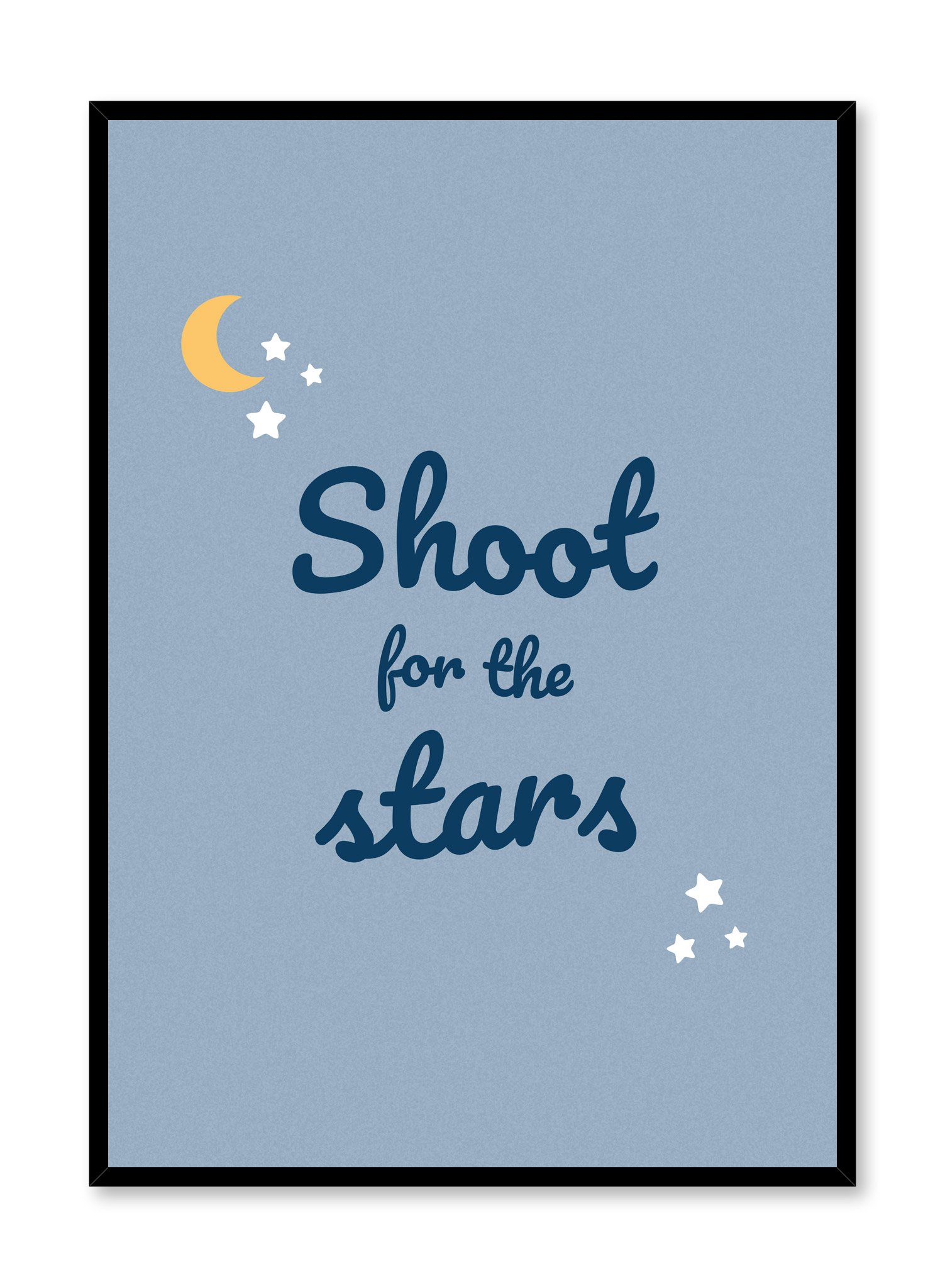 Shoot For The Stars Poster Prints Wall Art Gift For Home Decoration 12x18 16x24 20x30 24x36 Inches