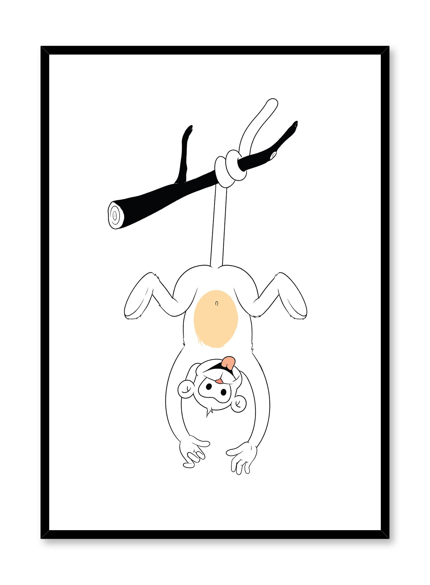 Silly Monkey! Poster Prints Wall Art Gift For Home Decoration 12x18 16x24 20x30 24x36 Inches