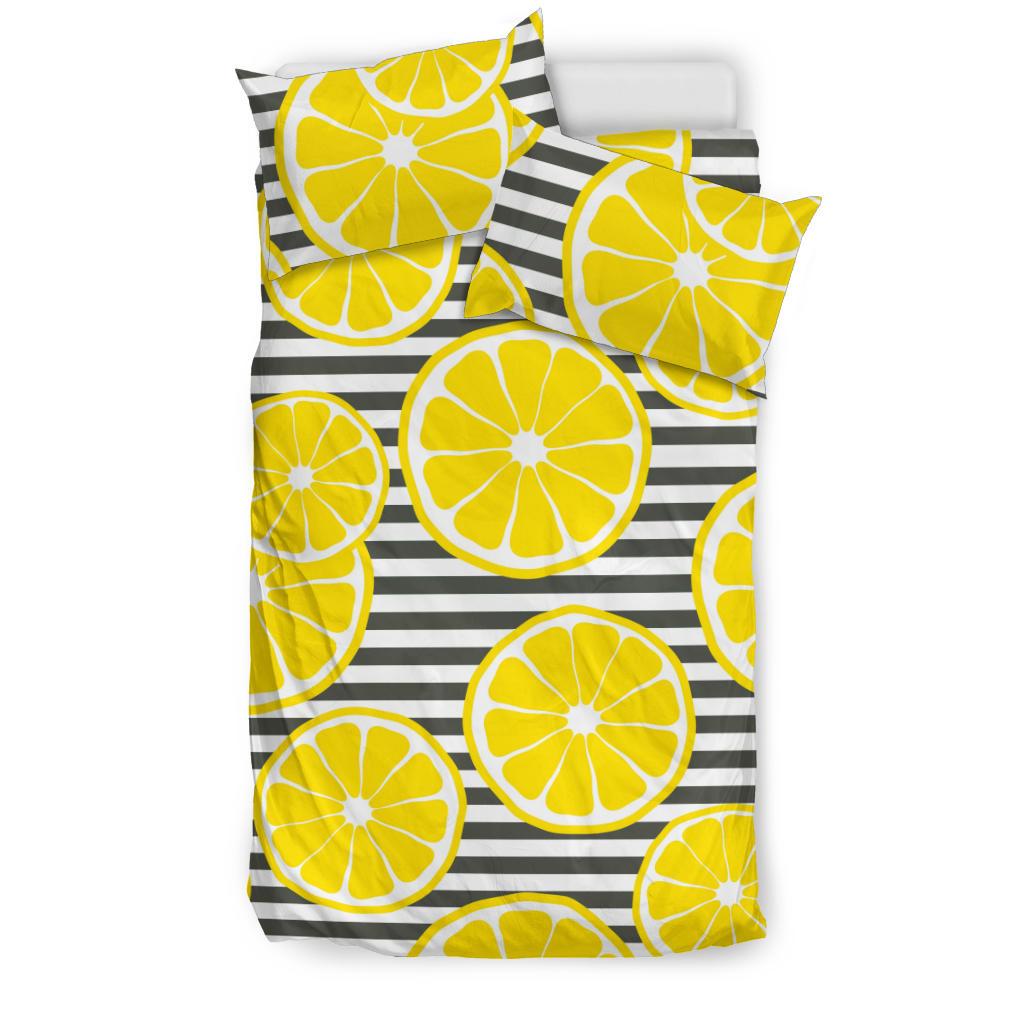 Slice Of Lemon Design Pattern Bedding Comforter Set