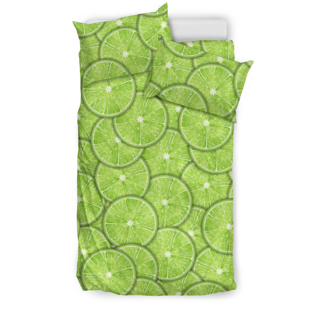 Slices Of Lime Pattern Bedding Comforter Set